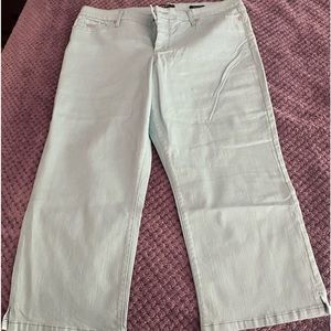 Size 16 - Nine West Chrystie Capri in Sea Foam / Aqua - Never Worn